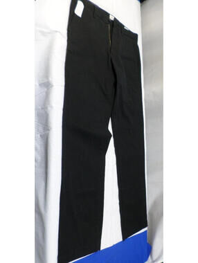 NEW DESIGNER GAP STRAIGHT LEG STRETCH MID RISE BLACK PANTS SIZE 32x32